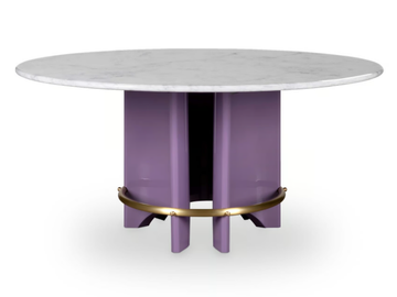 MEYER - Round Carrara marble table by ROYAL STRANGER - view 2